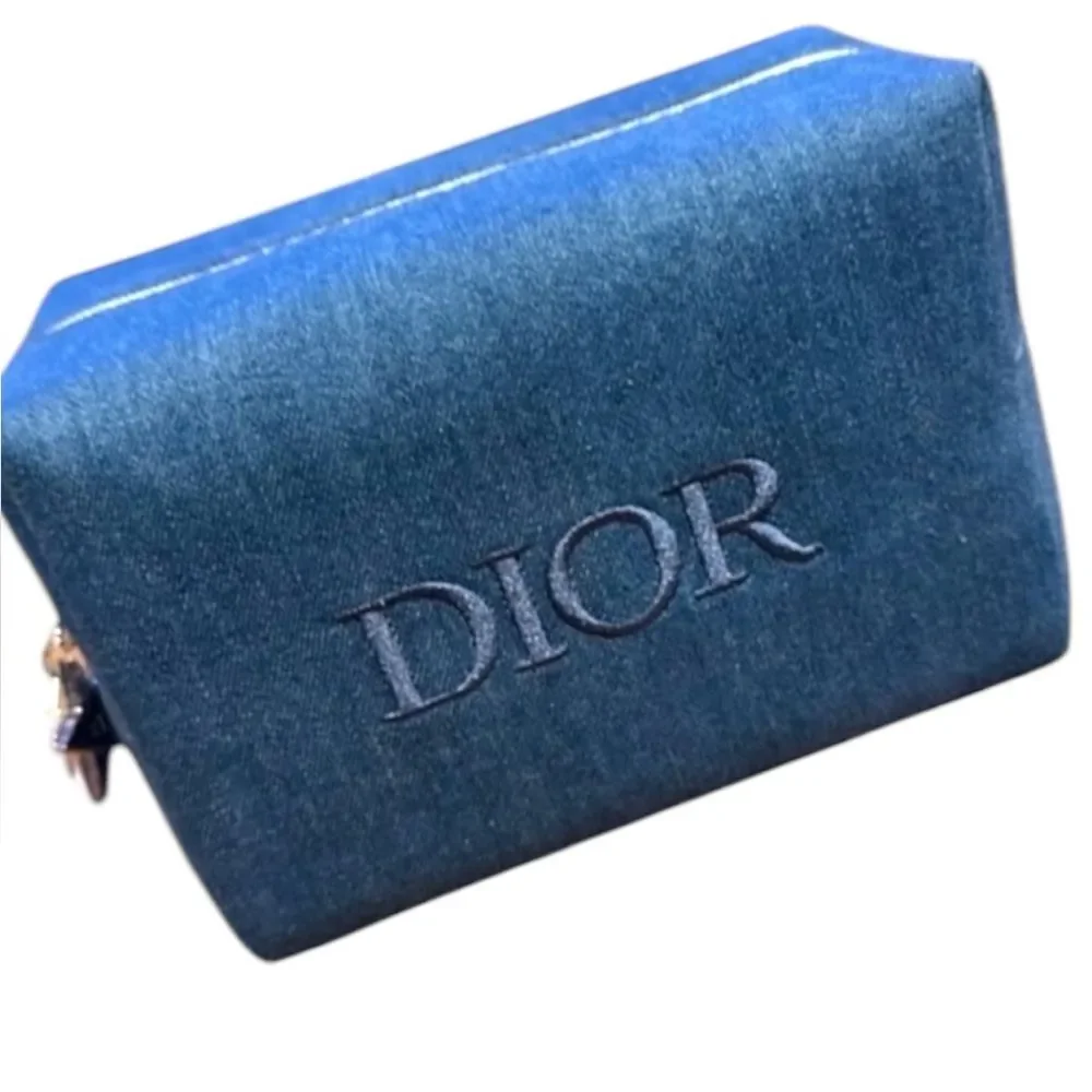 Dior Blue Cosmetic Bag
